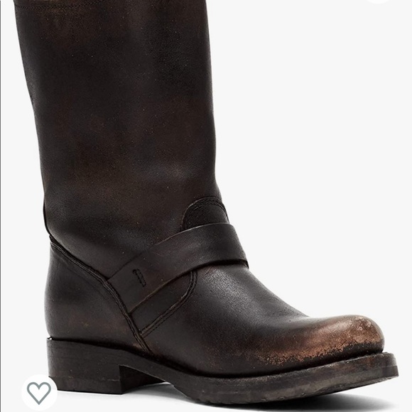 Frye Veronica Shortie in Rustic Black, sz 10 - Picture 6 of 16